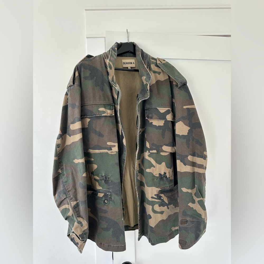 Yeezy season 4 heavy camo jacket